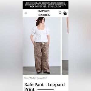 Damson Madder leopard Rafe pant